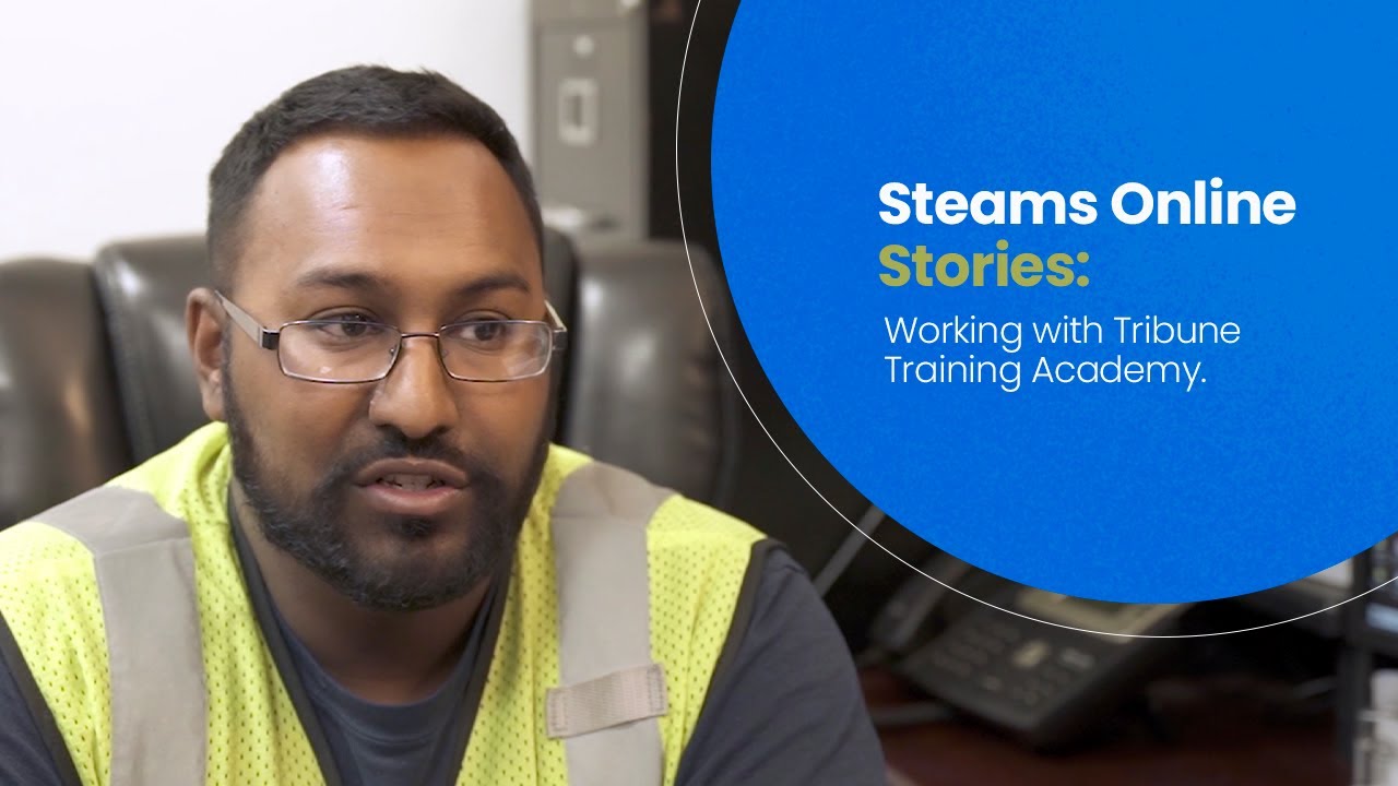 Video thumbnail for Tribune Training Academy’s testimonial about Steams Online.